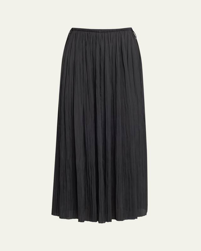 Ineze Pleated Midi Skirt